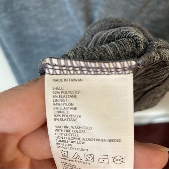 Prana Gray Calico Dress Size L - Picture 8 of 8